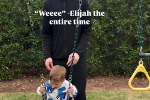 人生赢家！千万年薪奶爸哈滕带娃荡秋千